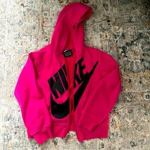 Nike girls zip up hoodlie